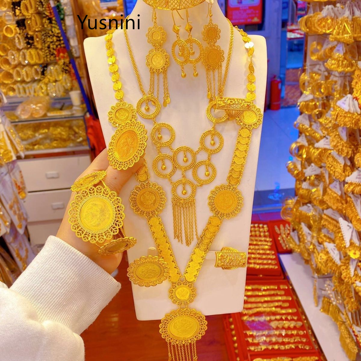 Women'S Fashion Rings Gold - Luxury Jewelry 10 Piece Set Dubai