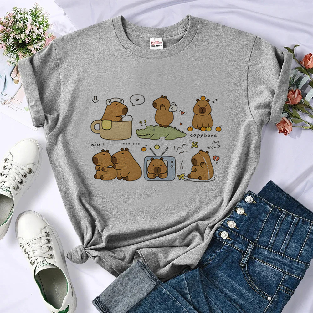 Women'S Fashion From The 80S - Capybara t shirt female women 2000s