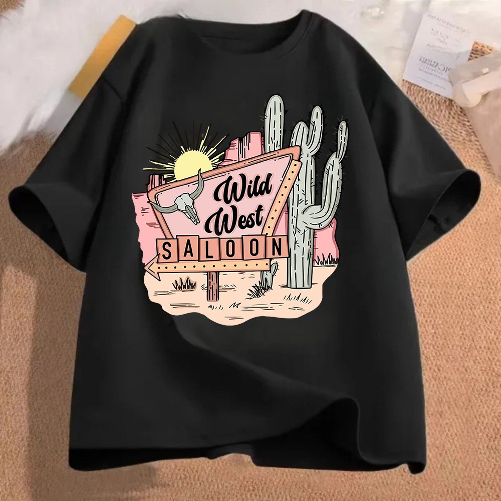 Wild West Saloon Graphic T Shi - Women'S Fashion Wild West avis et prix