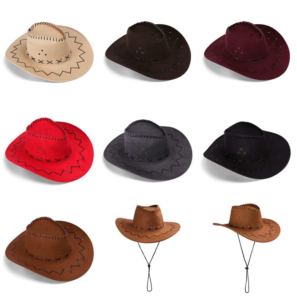 Unisex Cowboy Hat Suede Fashio - Women'S Fashion Wild West avis et prix