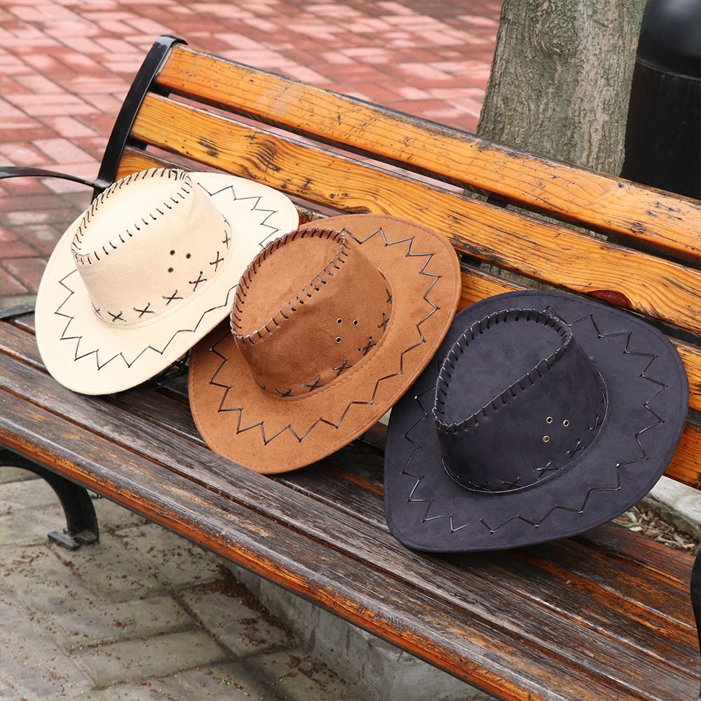 Unisex Cowboy Hat Suede Fashio - Women'S Fashion Wild West avis et prix