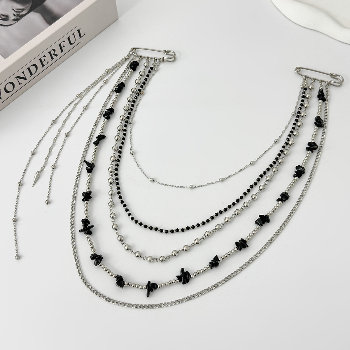 Punk Hip Hop Long Crystal Broo - Women'S Fashion Layering avis et prix