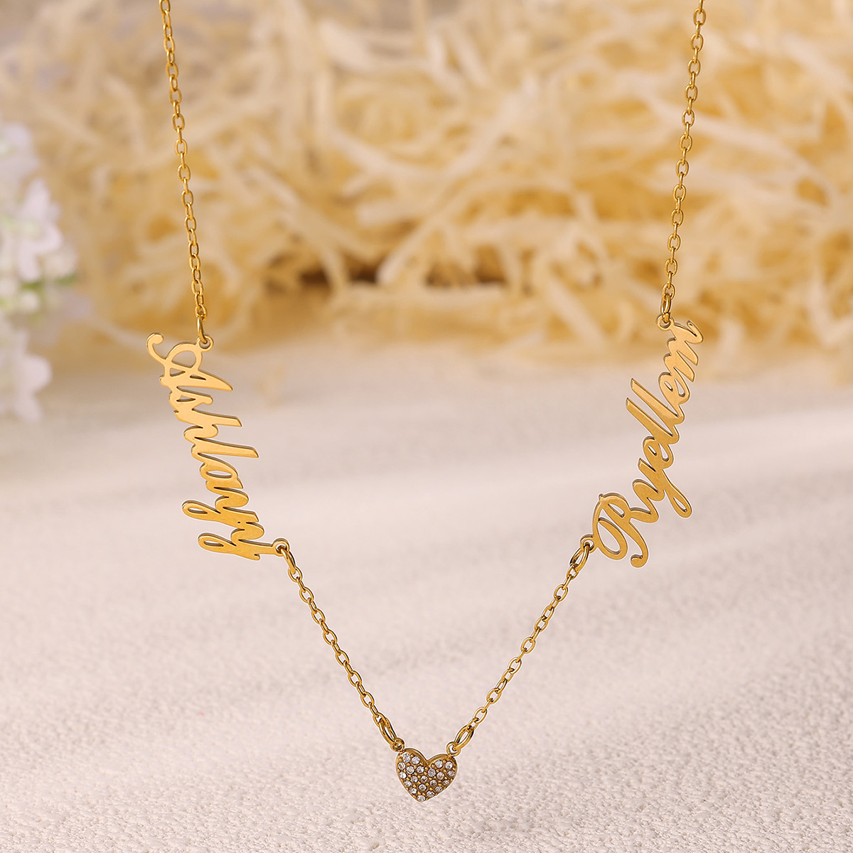 Custom Two Name Necklace For W - Women Fashion Names avis et prix