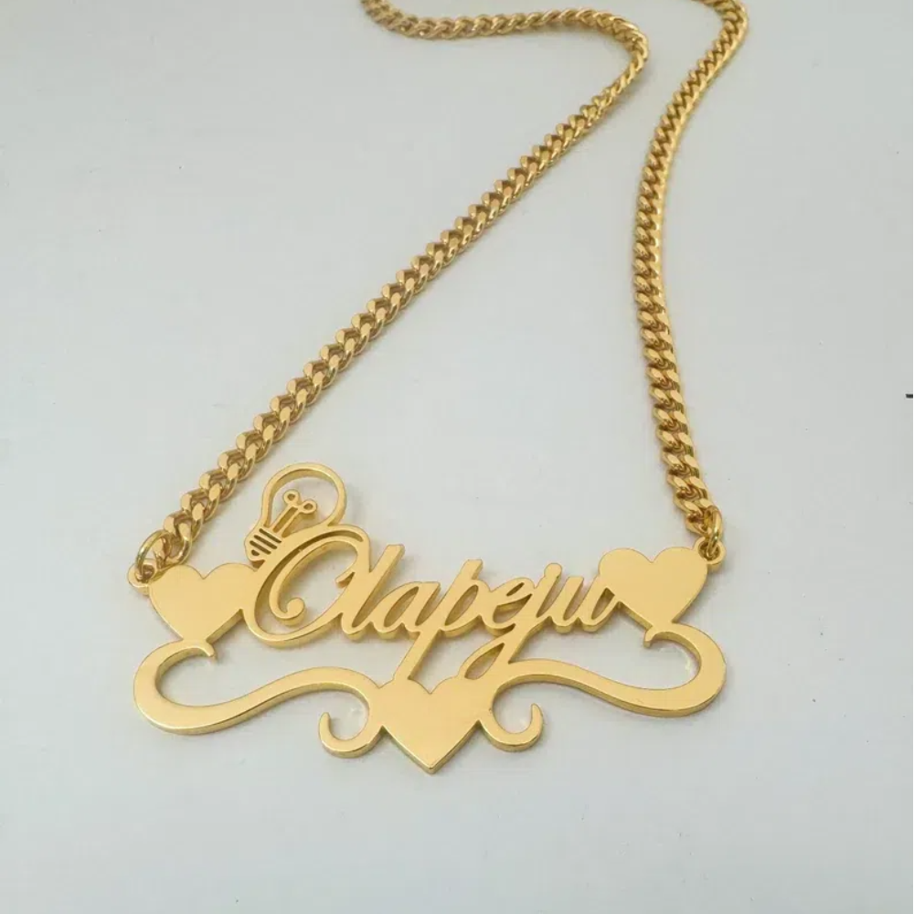 Handcrafted Gold Color Name Ne - Women Fashion Names avis et prix