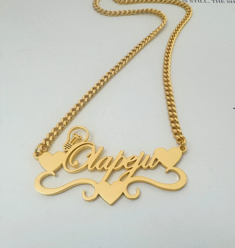 Handcrafted Gold Color Name Ne - Women Fashion Names avis et prix