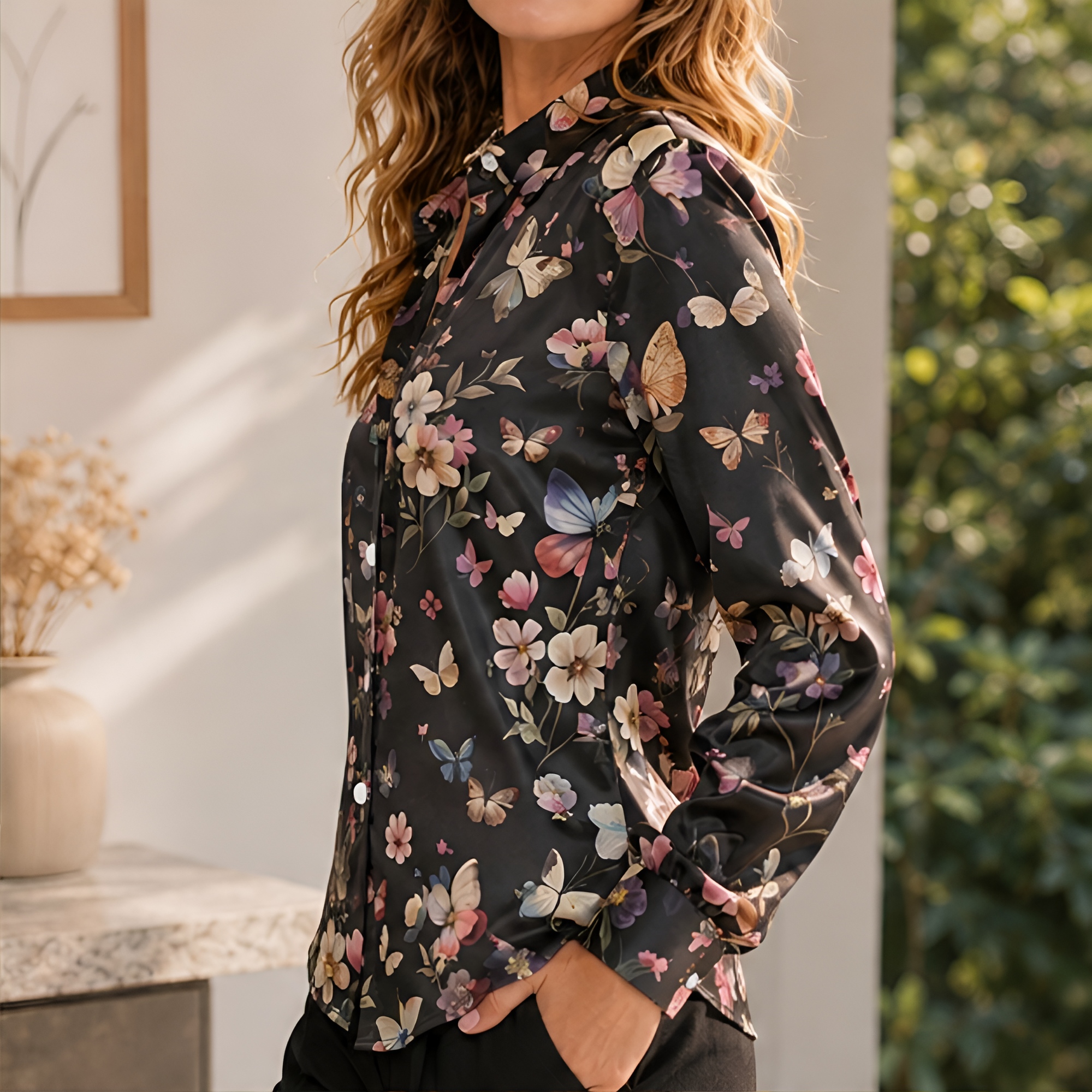 Women Loose Satin Shirt Long S - Women'S Fashion Tops avis et prix