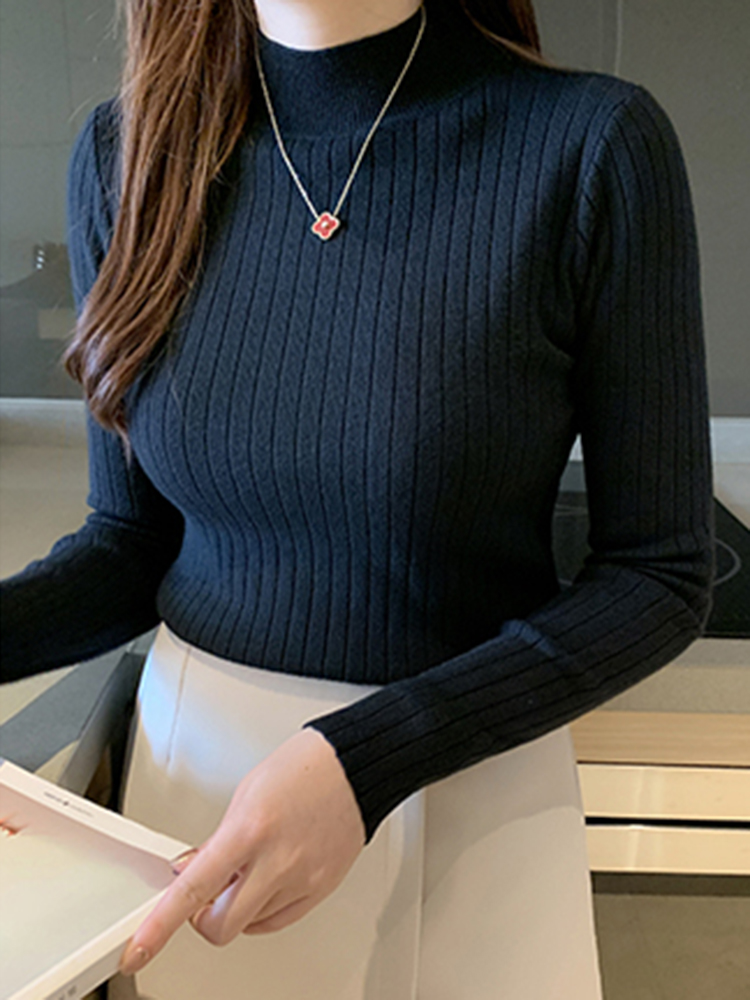 2026 New Autumn Winter Knitted - Ribbed Knit Sweater avis et prix