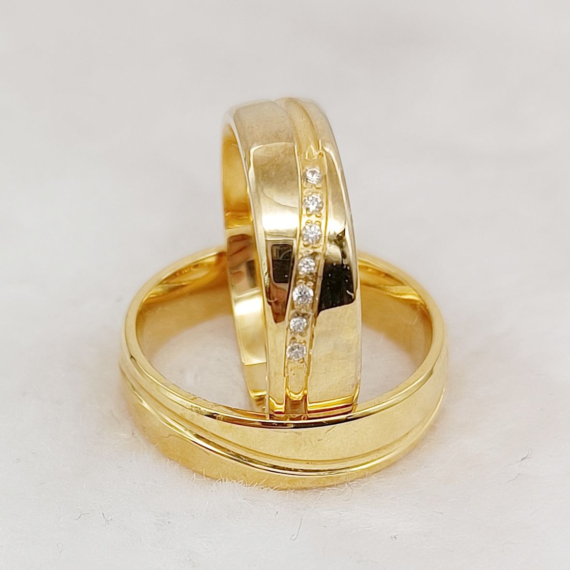 Western Shiny Lover's Couples  - Women'S Fashion Rings Gold avis et prix