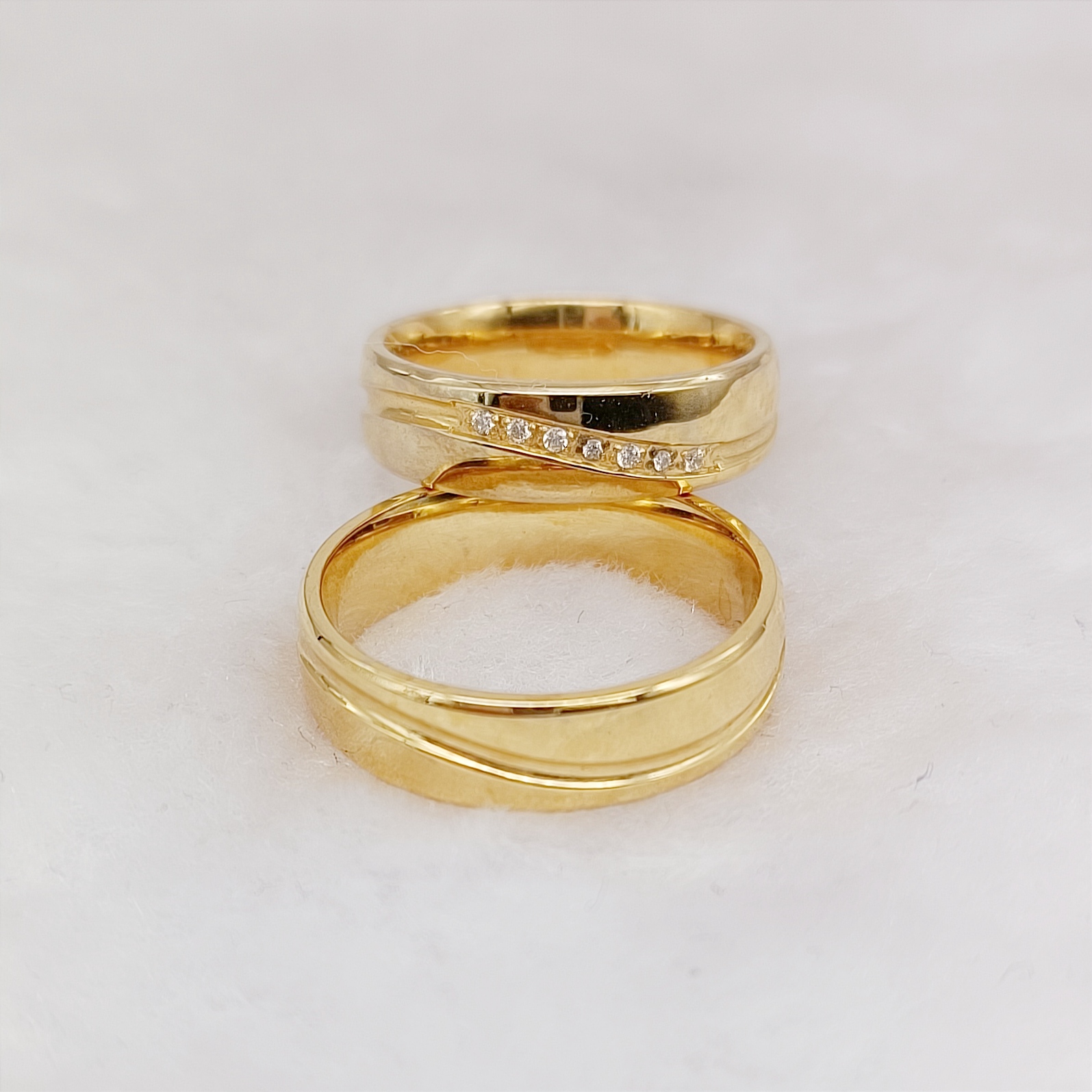 Western Shiny Lover's Couples  - Women'S Fashion Rings Gold avis et prix