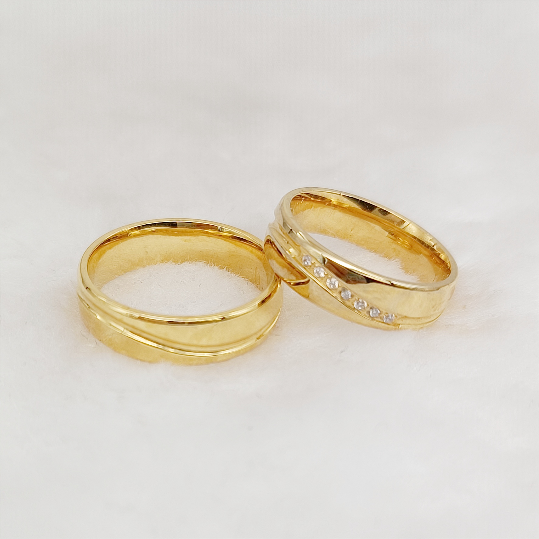 Western Shiny Lover's Couples  - Women'S Fashion Rings Gold avis et prix