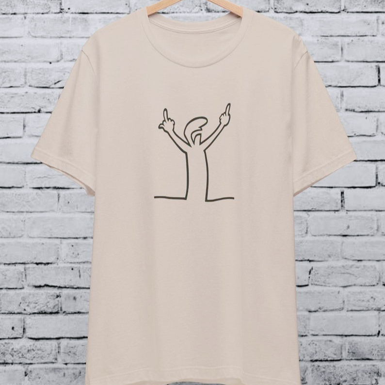 Angry La Linea Unisex T-Shirt  - Women'S Fashion From The 80S avis et prix