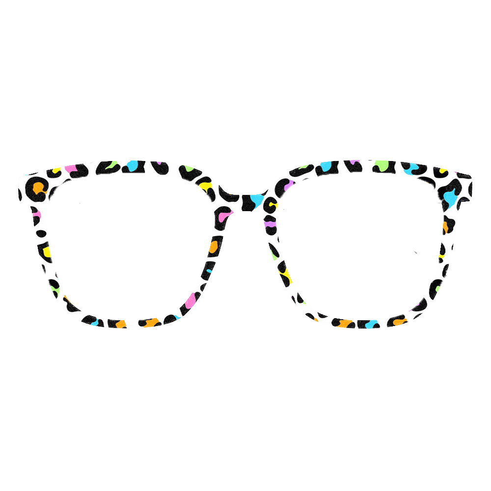 Trendy Rainbow Leopard Print S - Women Fashion Glasses avis et prix