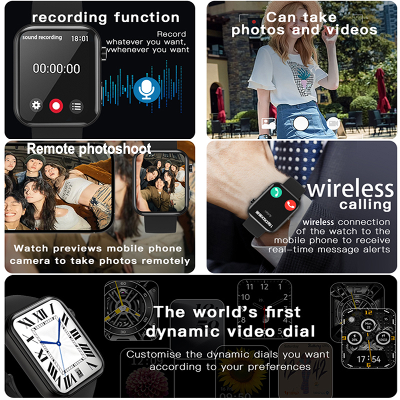New Camera SmartWatch Men Wome - Women Fashion Video avis et prix