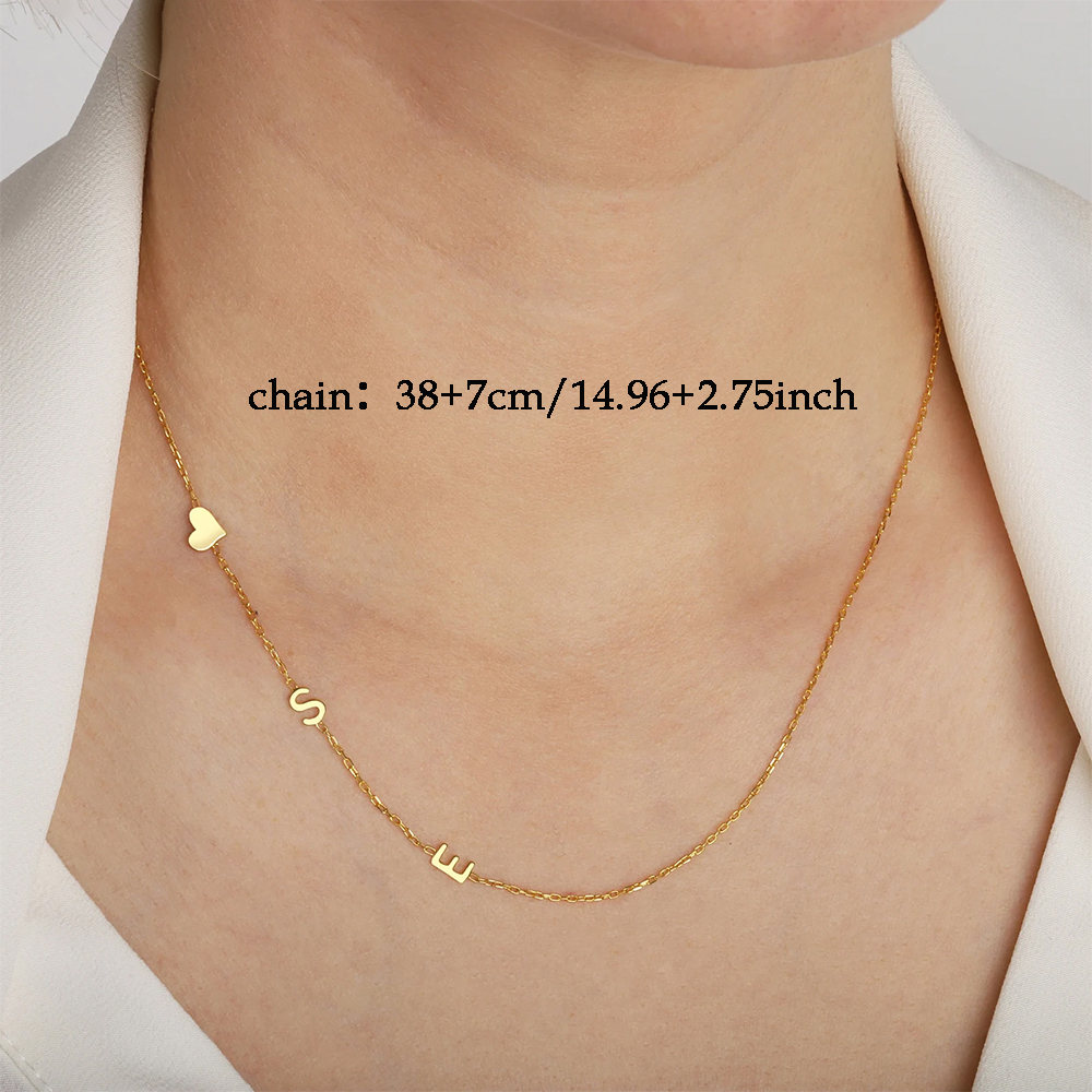 Custom Heart Sideways Letter I - Women Fashion Names avis et prix