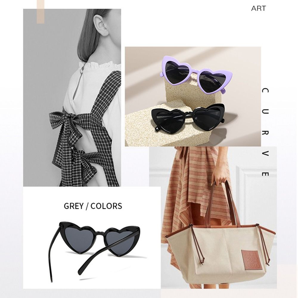 UV Protection Heart-Shaped Sun - Women Fashion Glasses avis et prix