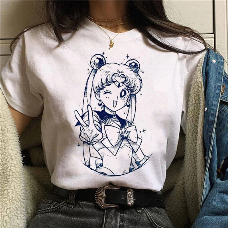 T Shirt 90s Anime Sailor Moon  - Women'S Fashion From The 90S avis et prix
