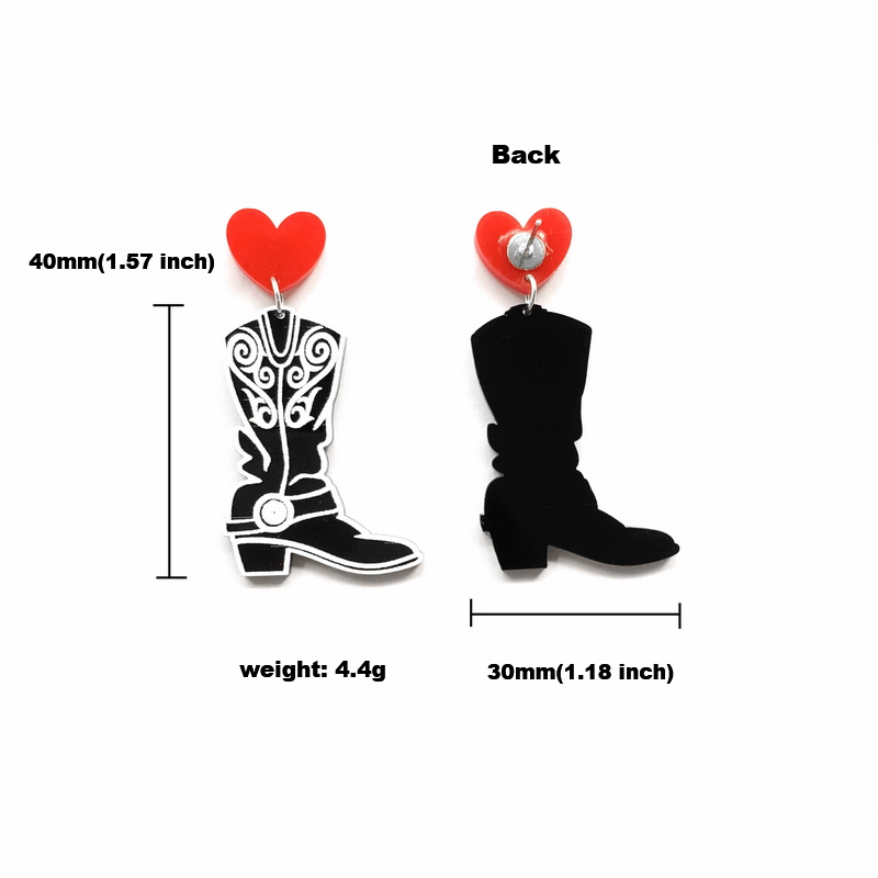 Fashion Black Cowboy Boots Wit - Women'S Fashion Wild West avis et prix