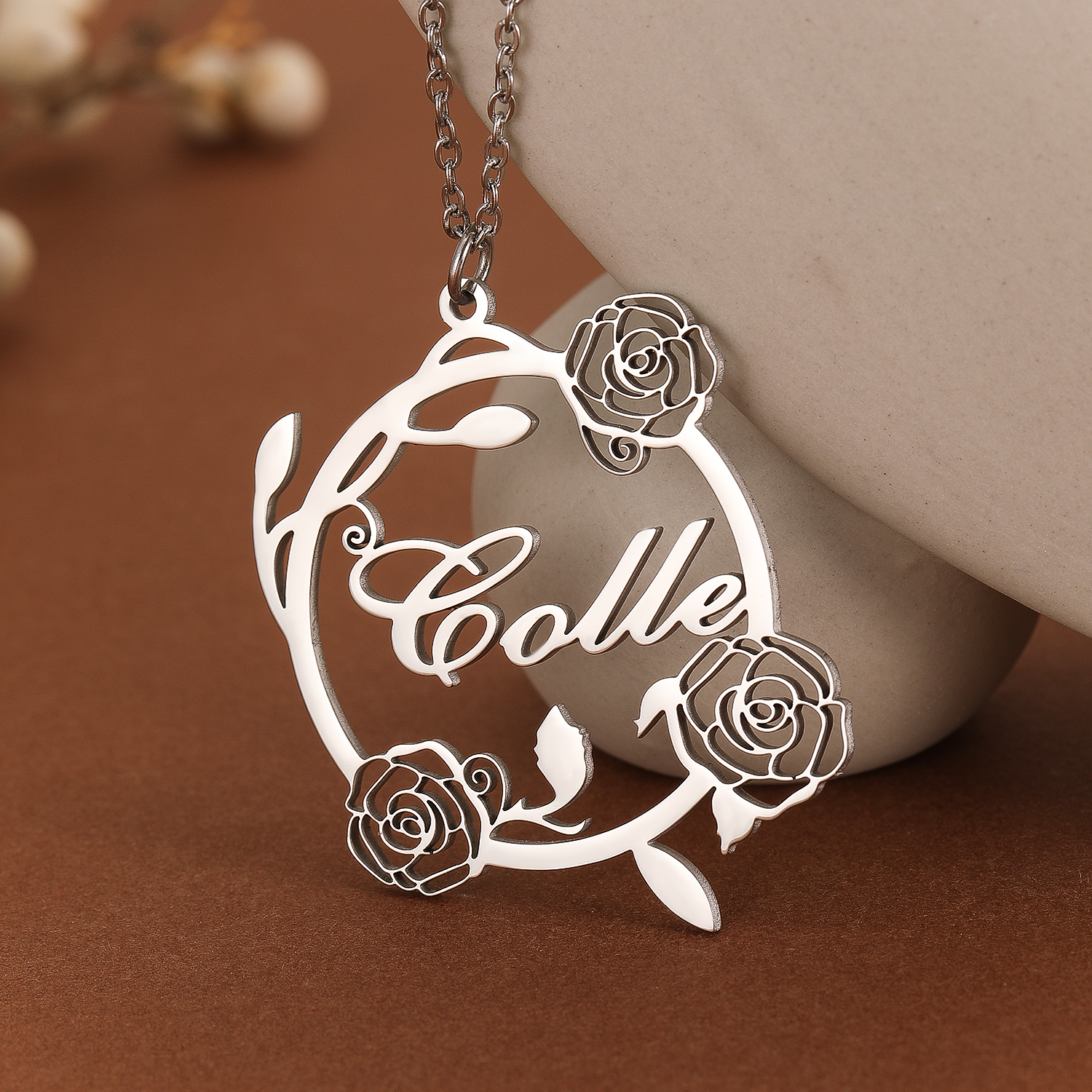 1pc Custom Rose Flower Name Ne - Women Fashion Names avis et prix