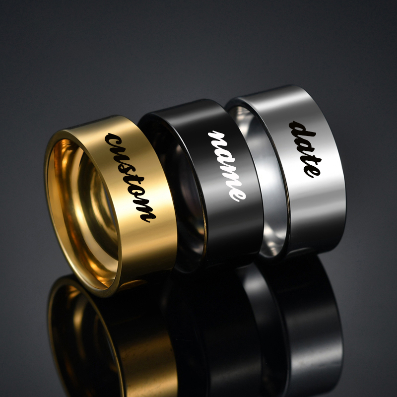 Atoztide 4/6/8mm Personalized  - Women'S Fashion Rings Gold avis et prix
