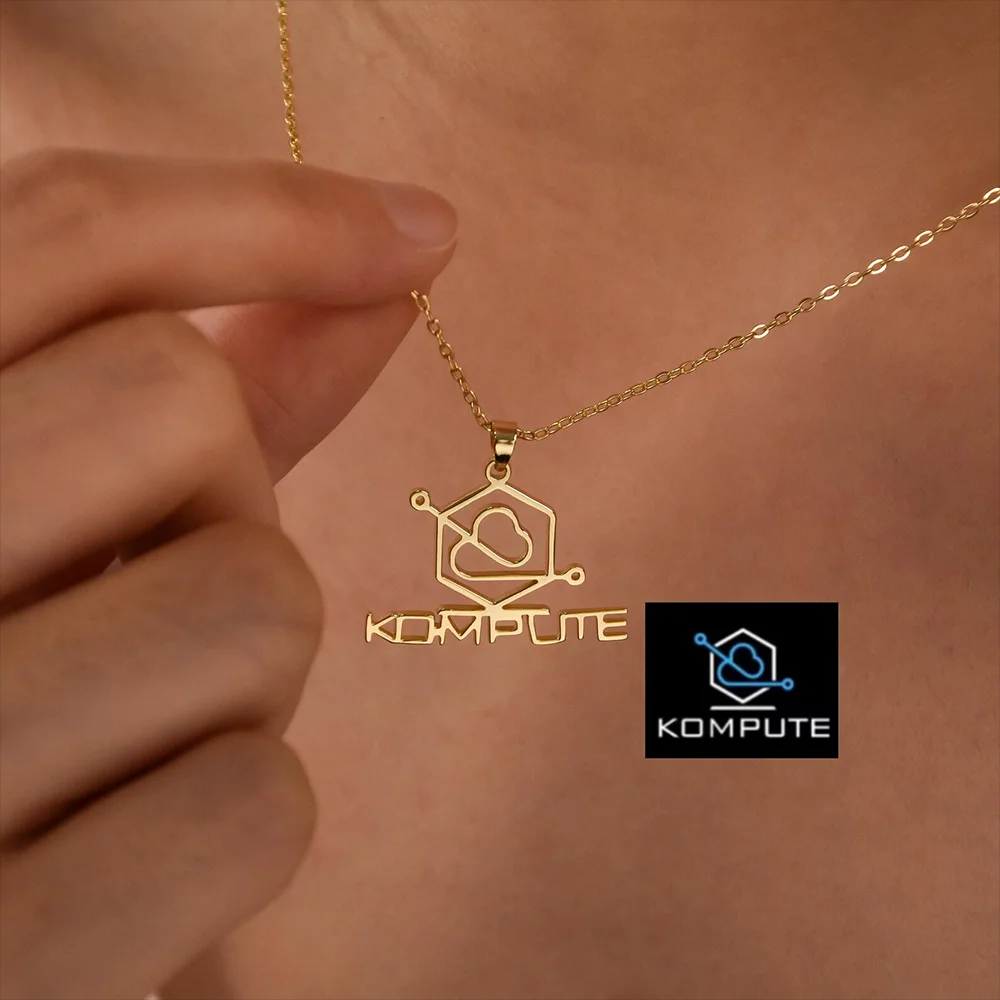 Custom Company Logo Necklace P - Women Fashion Names avis et prix