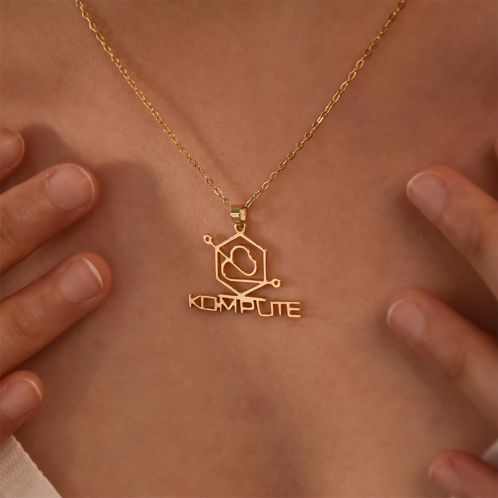 Custom Company Logo Necklace P - Women Fashion Names avis et prix