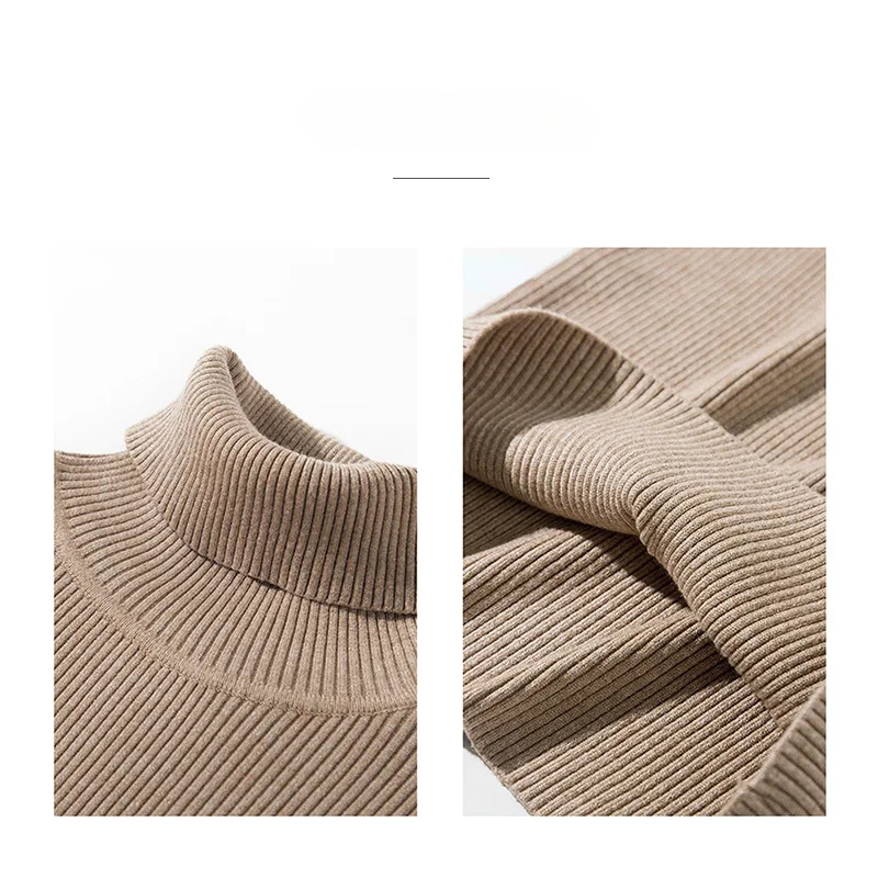 AOSSVIAO 2026 Basic Mock Neck  - Ribbed Knit Sweater avis et prix