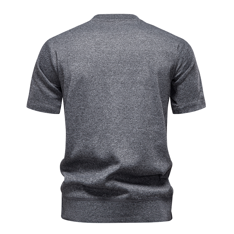 Men's Knit Pullovers Short Sle - Ribbed Knit Sweater avis et prix