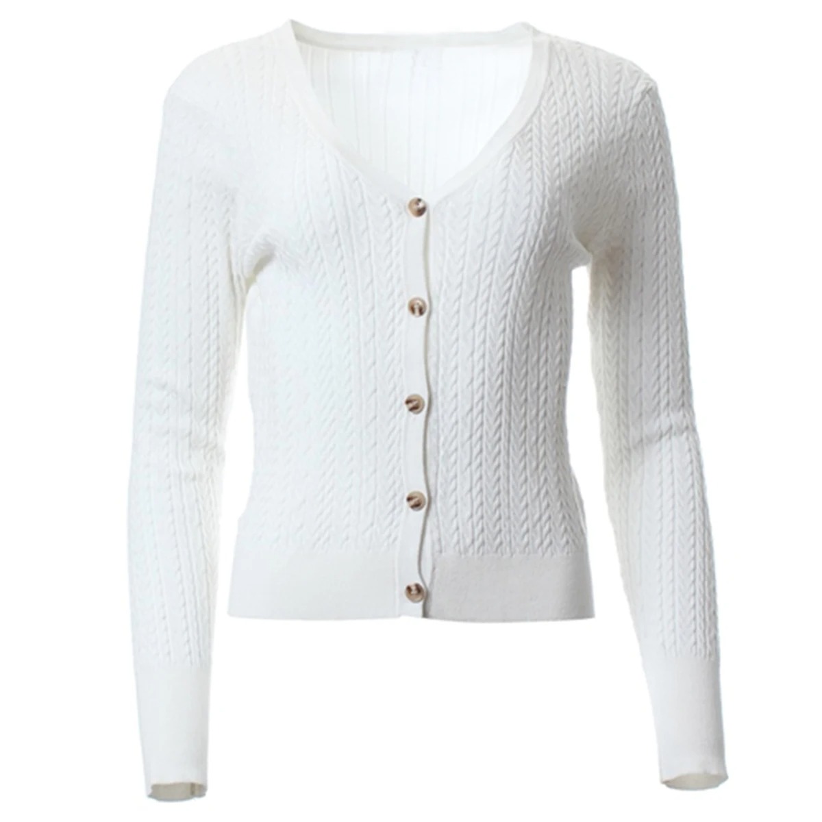 Plus Size Women's Button Down  - Ribbed Knit Sweater avis et prix