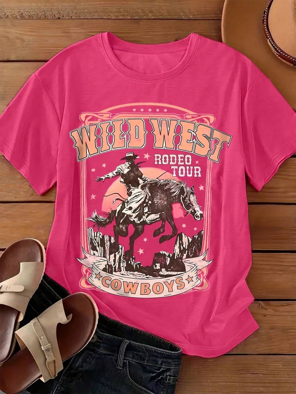 Wild West Cowboys Printing Wom - Women'S Fashion Wild West avis et prix