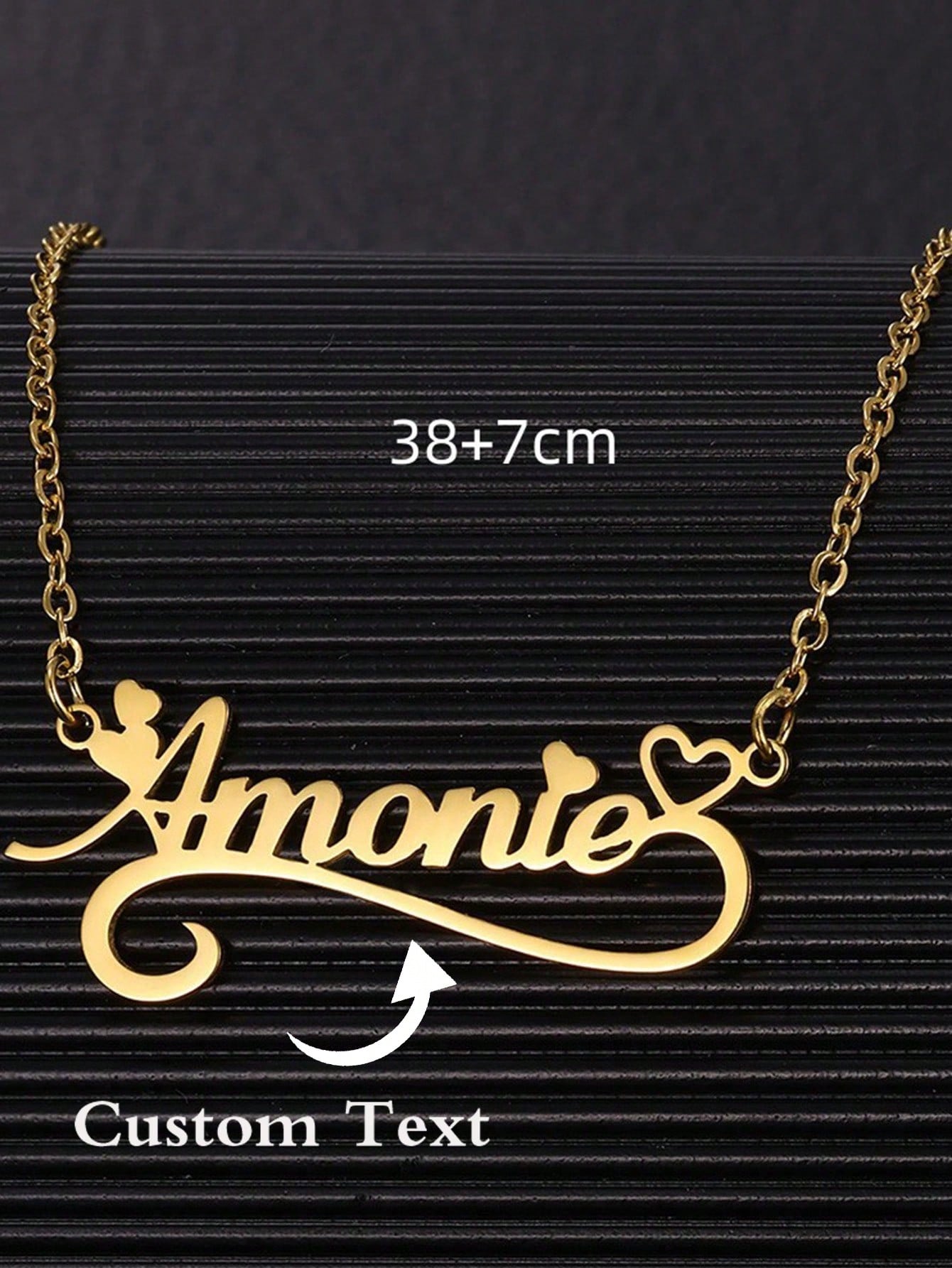 Custom Name Hollow Heart Neckl - Women Fashion Names avis et prix