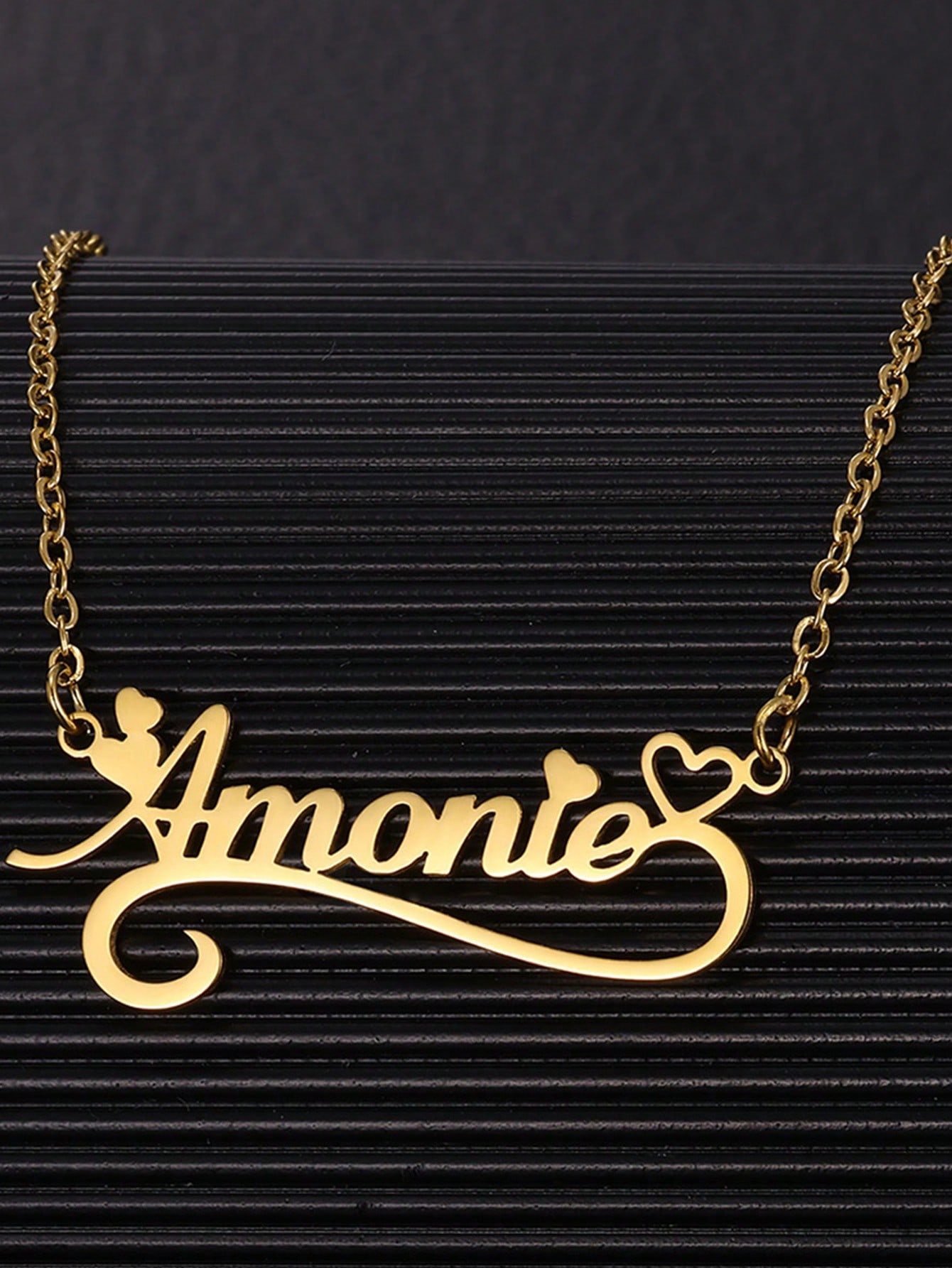 Custom Name Hollow Heart Neckl - Women Fashion Names avis et prix