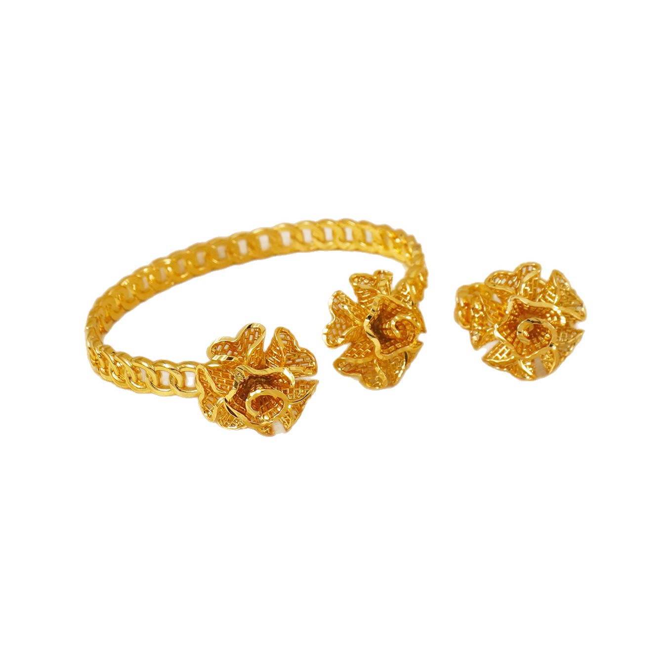 New European Dubai Fashion 24K - Women'S Fashion Rings Gold avis et prix