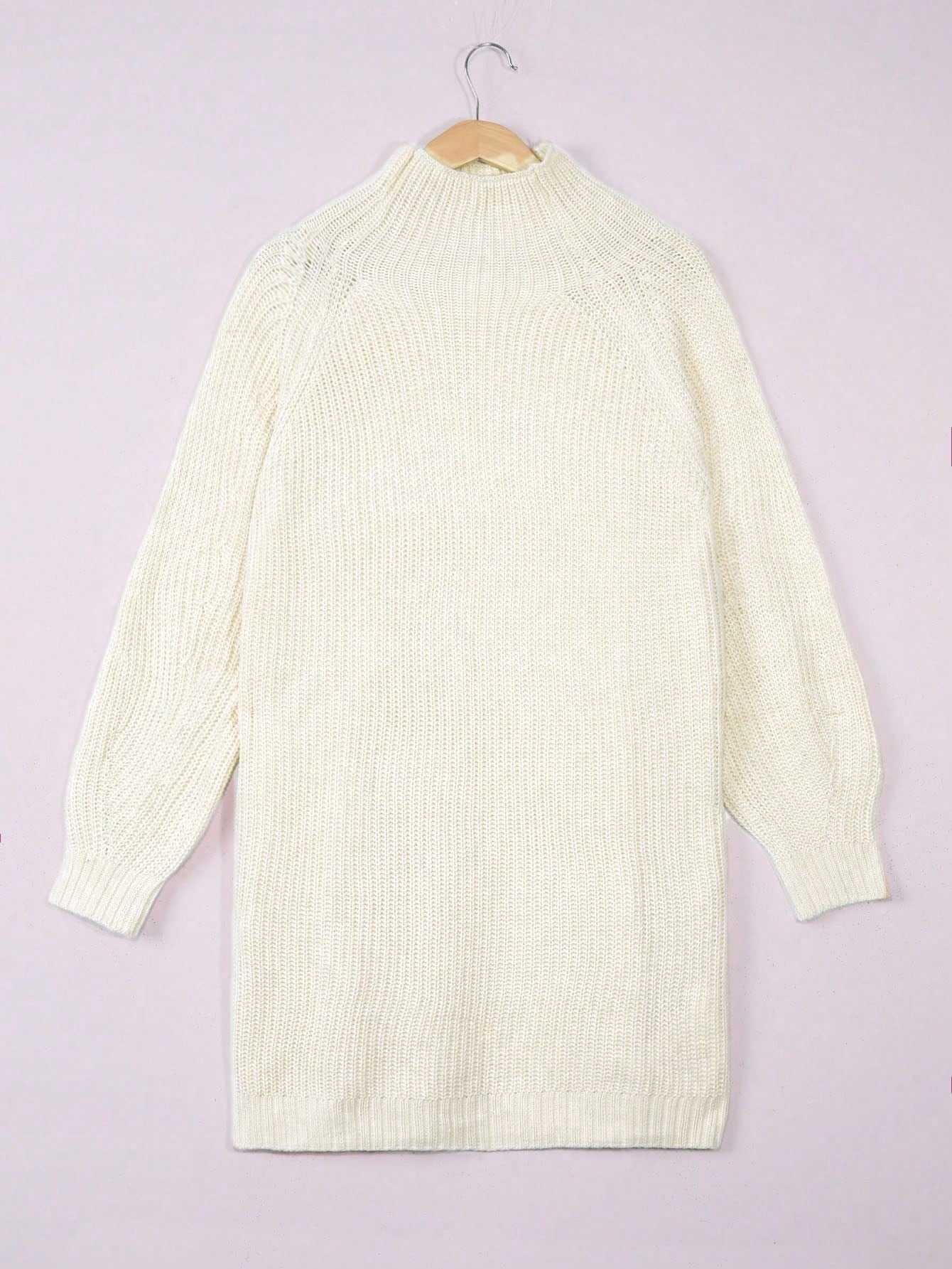 Plus Size Knitted Dress Women  - Ribbed Knit Sweater avis et prix