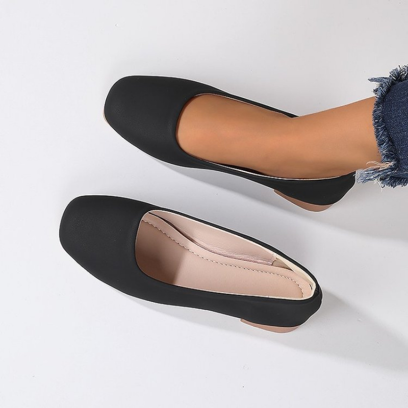 Soft Leather Round Toe Slip-On - Women'S Fashion Walking Shoes avis et prix