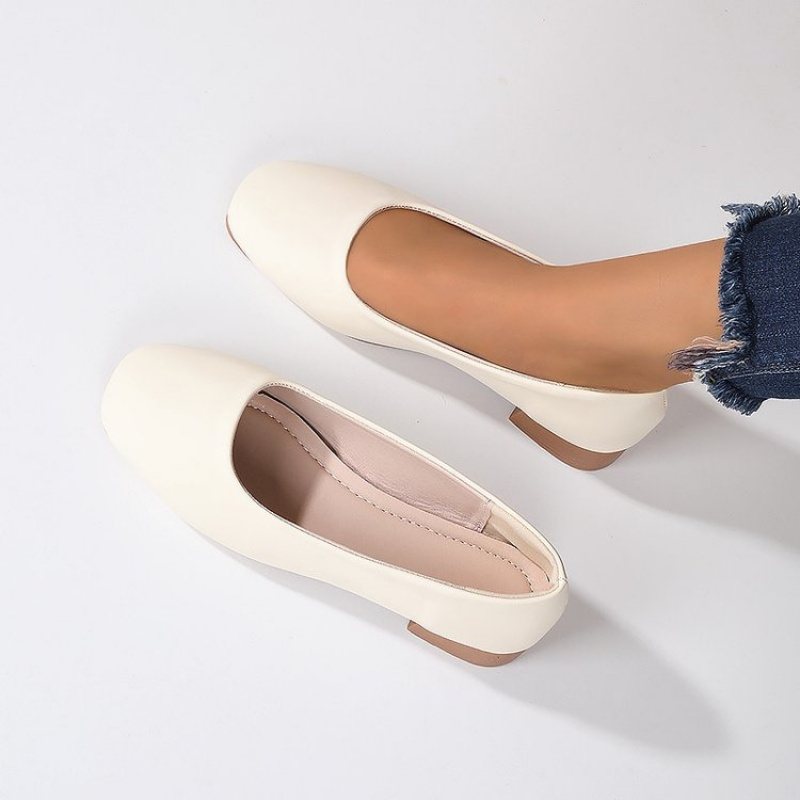 Soft Leather Round Toe Slip-On - Women'S Fashion Walking Shoes avis et prix