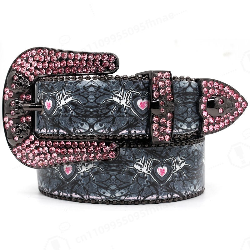 Printed Rhinestone Waist Strap - Women'S Fashion Belts avis et prix