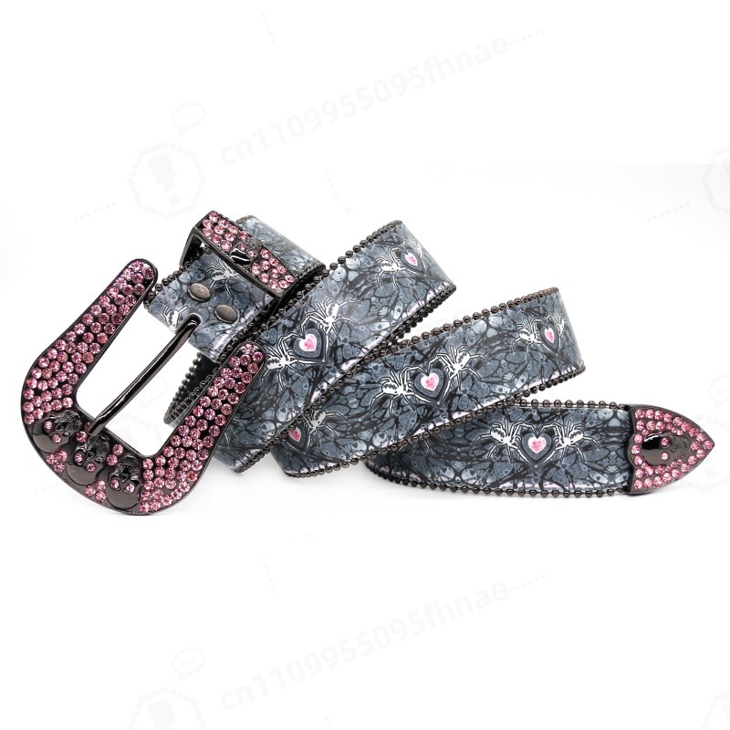 Printed Rhinestone Waist Strap - Women'S Fashion Belts avis et prix