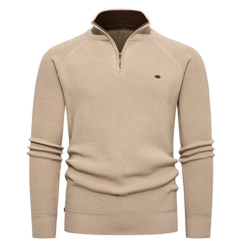 Men's Light Blue Ribbed Knit H - Ribbed Knit Sweater avis et prix