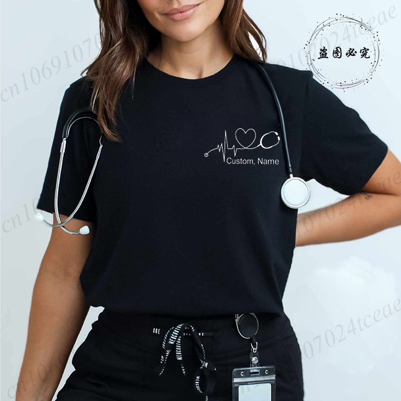 Custom Name Nurse Shirt Stetho - Women Fashion Names avis et prix