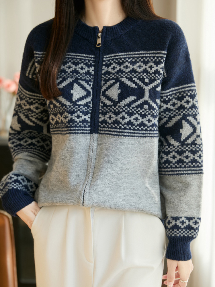 Vintage Jacquard Korean Fashio - Women'S Fashion Gilet avis et prix