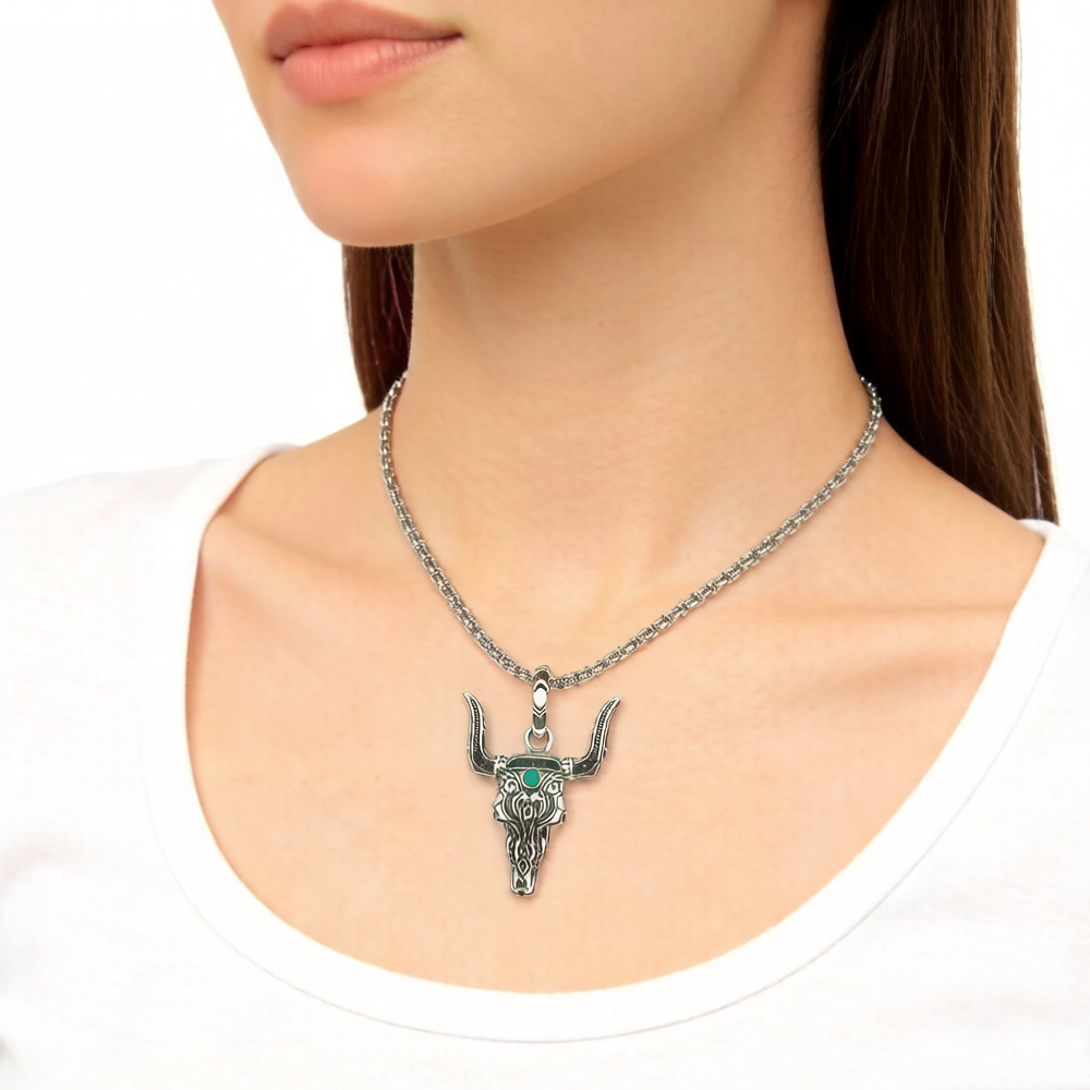 Pendant Bull Head Summer Fashi - Women'S Fashion Wild West avis et prix