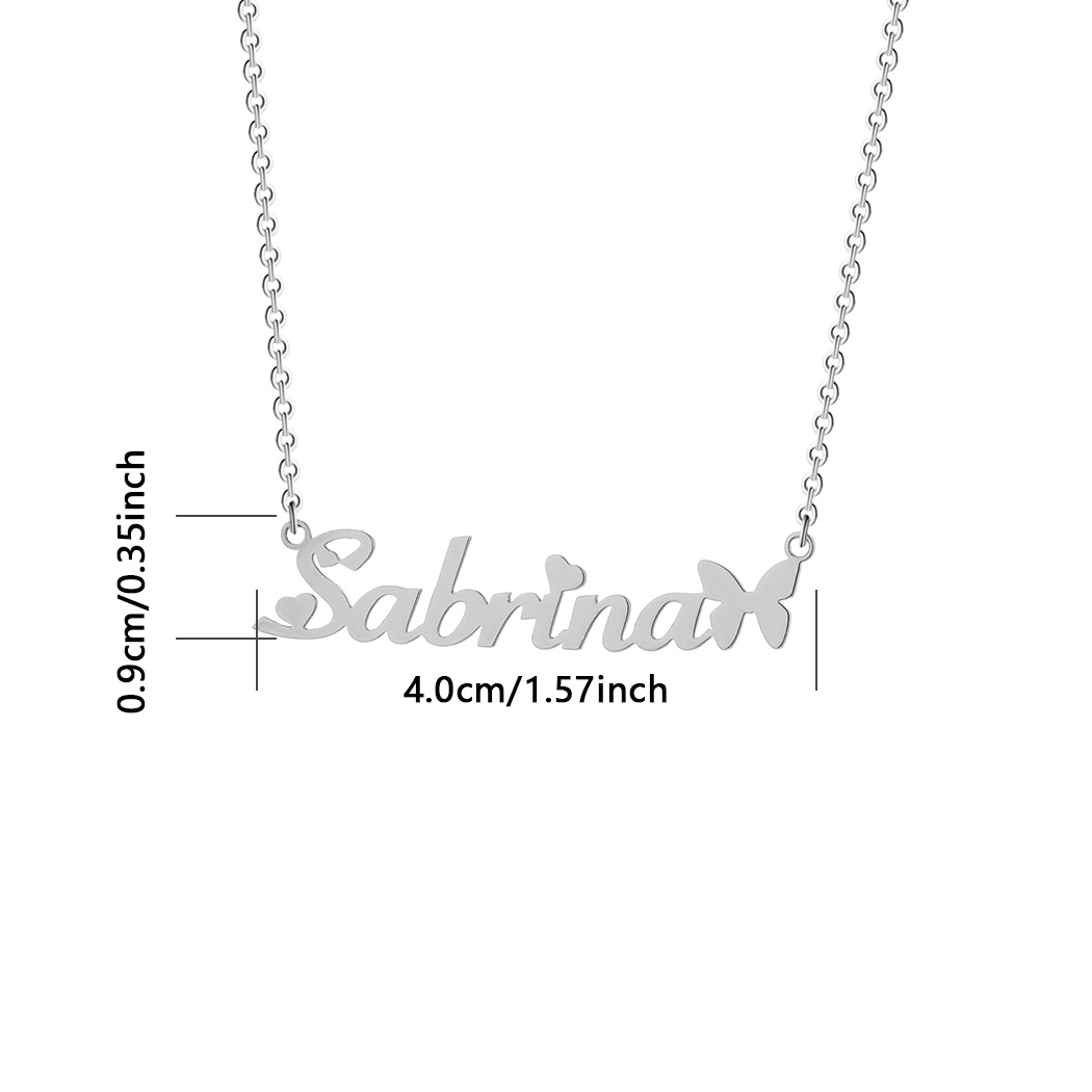 1pc Personalized Butterfly Nam - Women Fashion Names avis et prix