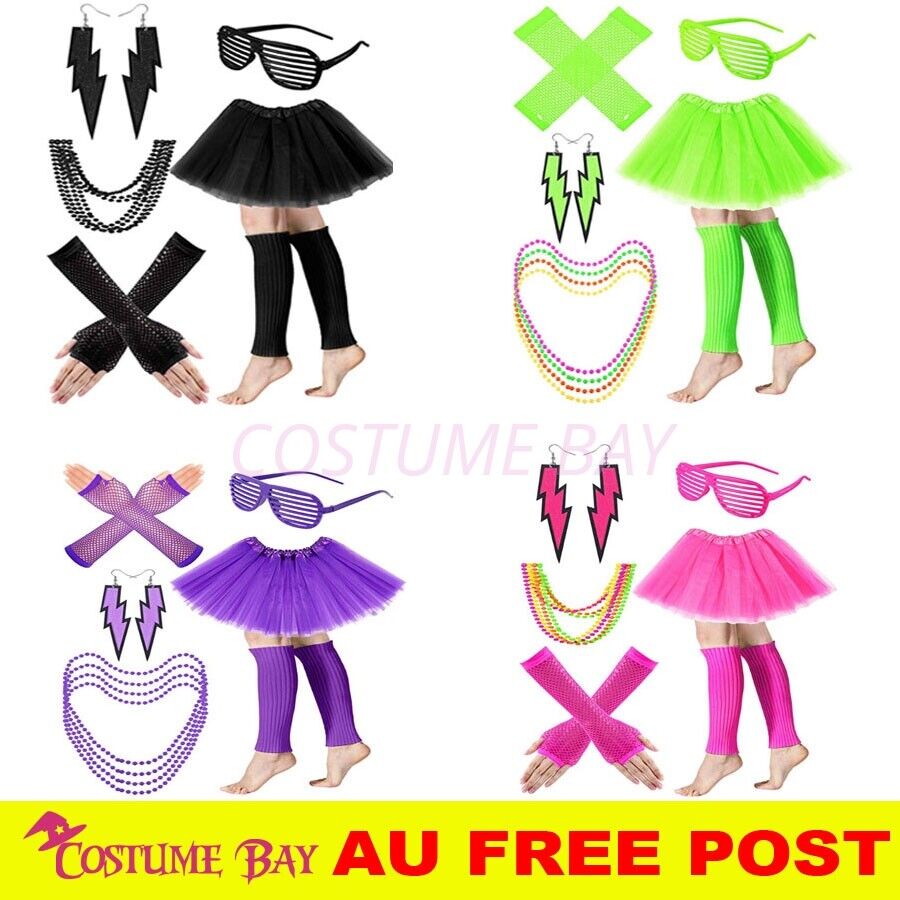 PESENAR Womens Neon 80s Tutu S - Women'S Fashion From The 80S avis et prix