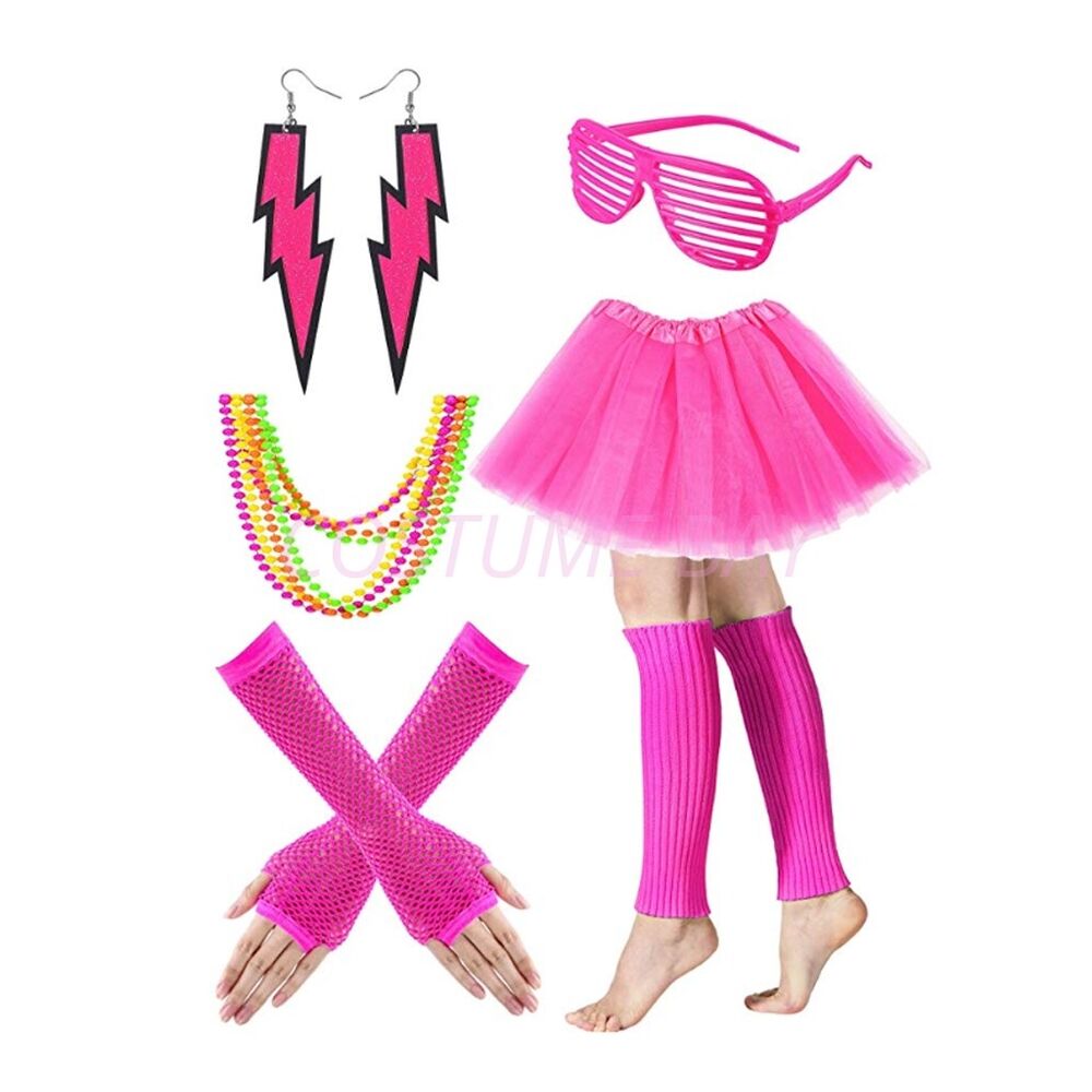 PESENAR Womens Neon 80s Tutu S - Women'S Fashion From The 80S avis et prix