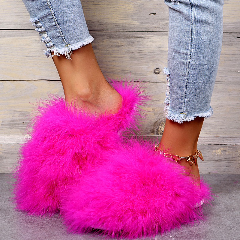Women Luxury Fur Slippers 2025 - Women'S Fashion Spring 2025 avis et prix