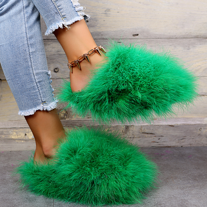 Women Luxury Fur Slippers 2025 - Women'S Fashion Spring 2025 avis et prix