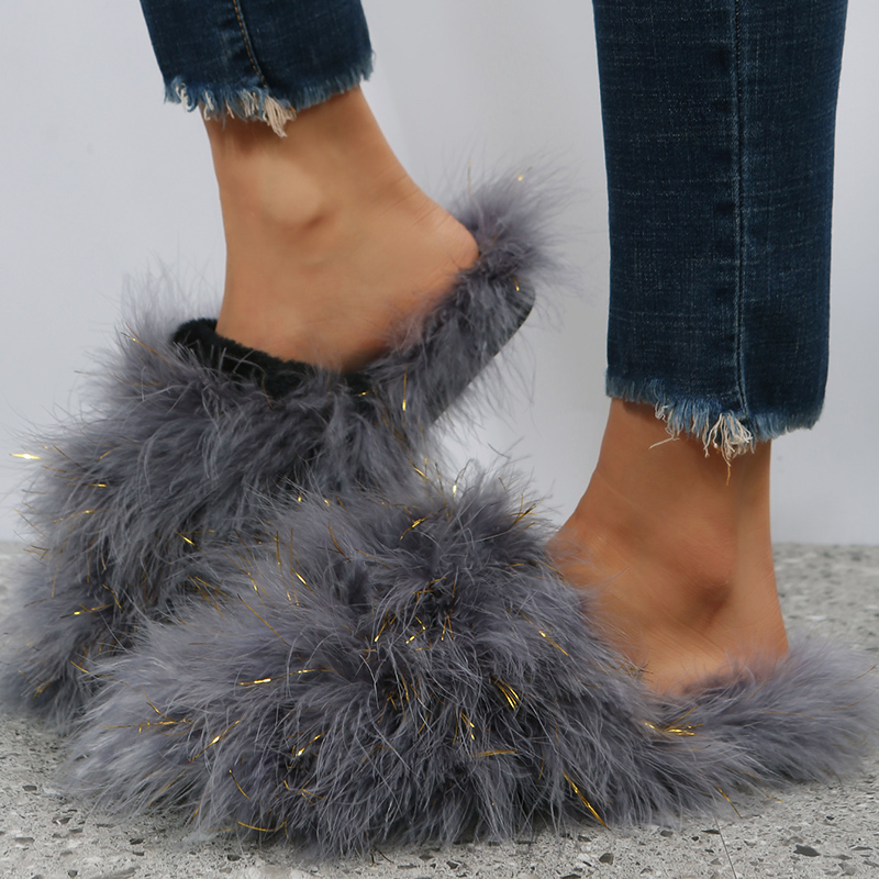 Women Luxury Fur Slippers 2025 - Women'S Fashion Spring 2025 avis et prix