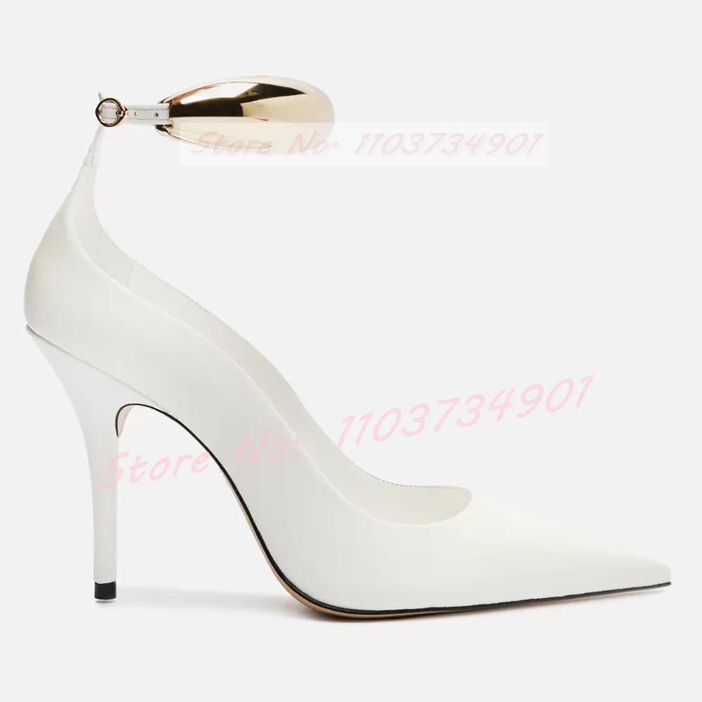 Gold Ring Ankle Strap Pumps Wo - Women'S Fashion Rings Gold avis et prix