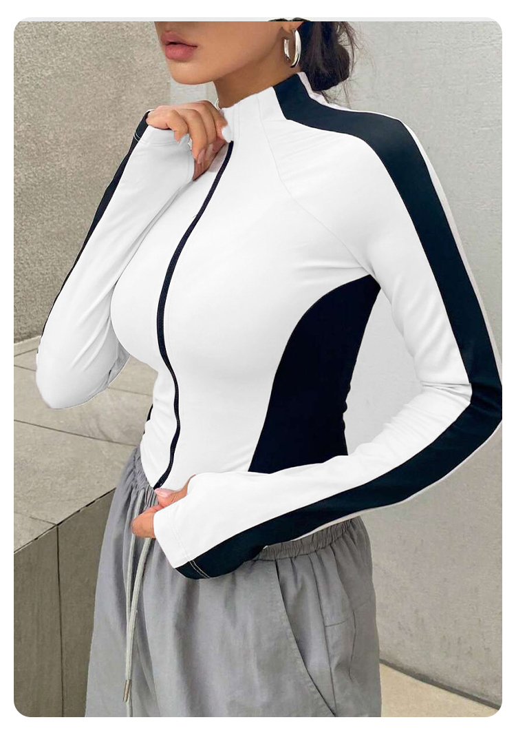 Yoga Clothes Stand Up Collar J - Women'S Fashion Tops avis et prix