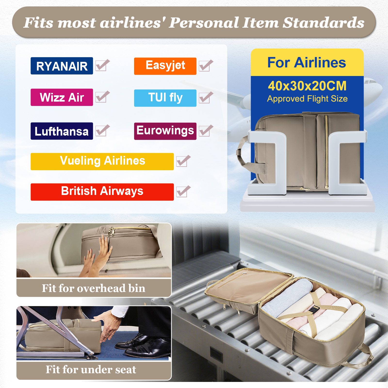 Ryanair 40x30x20 Travel Backpa - Women'S Fashion Belts avis et prix